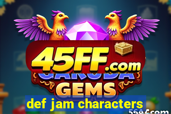 def jam characters